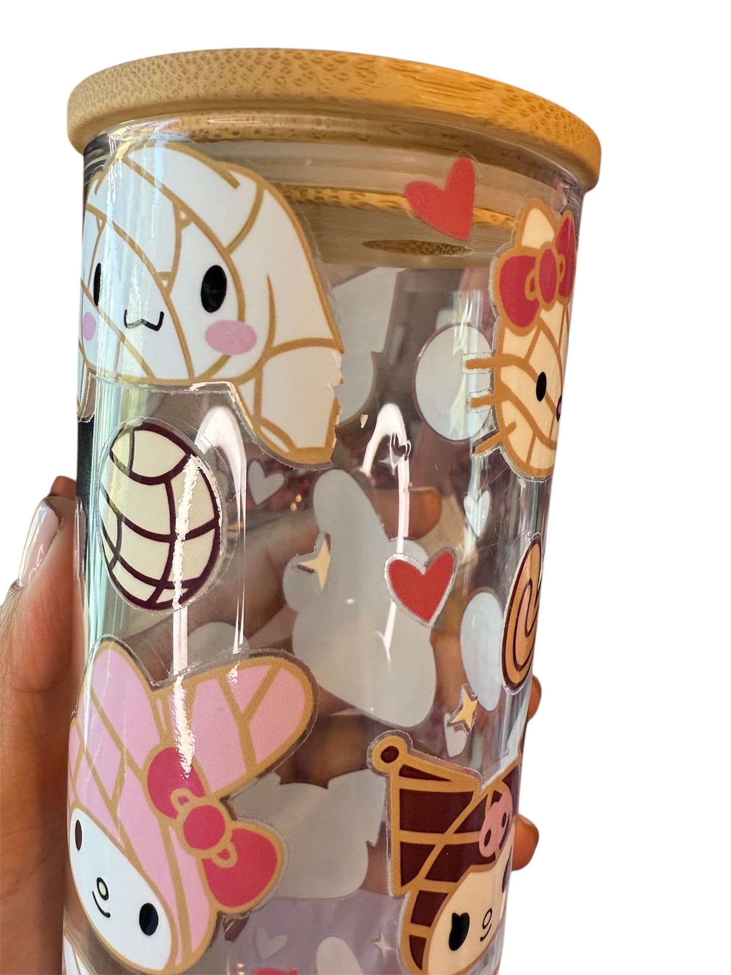 Sanrio concha glass cup 25oz 💗