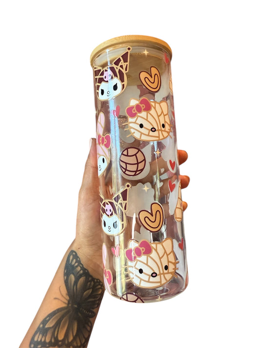 Sanrio concha glass cup 25oz 💗