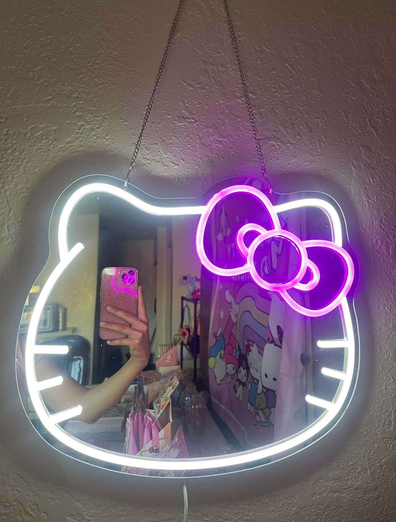 Hello kitty LED mirror 🪞