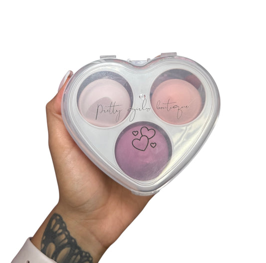 Heart case beauty blenders 💗