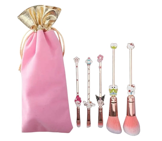 Hello kitty makeup brush set 💗