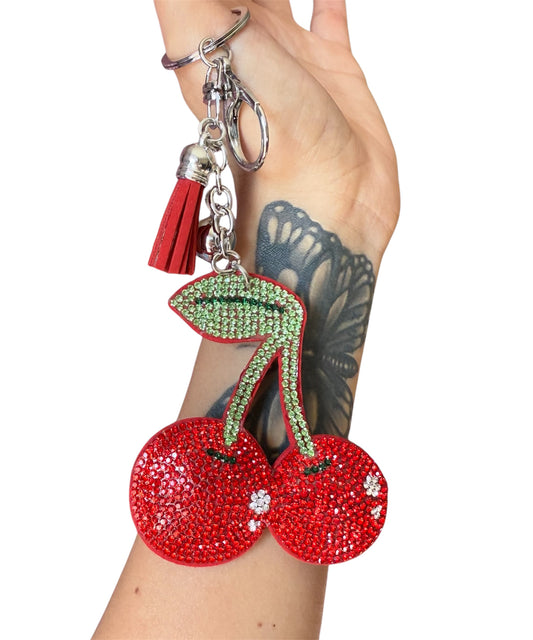 Cherry bling keychain 🍒